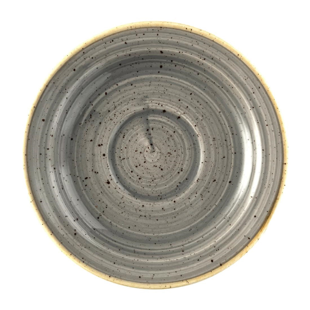 Churchill Stonecast Profile Saucer Grey 150mm (Pack of 12) - FS908 Churchill Super Vitrified Churchill   