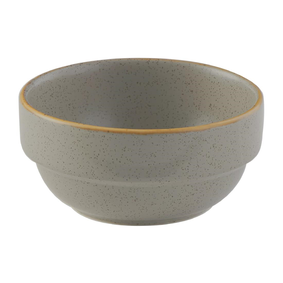 Churchill Stonecast Profile Stacking Bowl Grey 358ml (Pack of 6) - FS909 Bowls Churchill