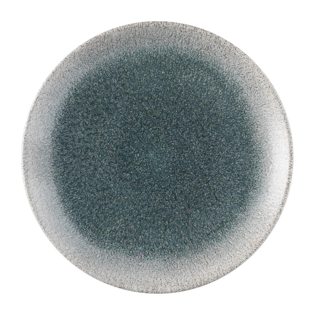 Churchill Raku Duo Agate Evolve Coupe Plate Topaz 219mm (Pack of 12) - FS918 Plates Churchill