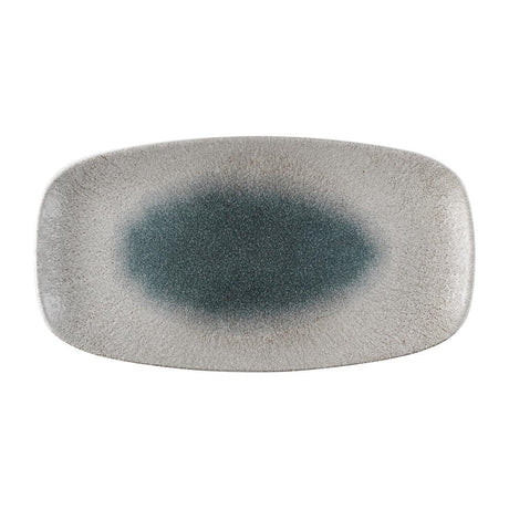 Churchill Raku Duo Agate Chefs Oblong Plate Topaz 348x189mm (Pack of 6) - FS923 Plates Churchill