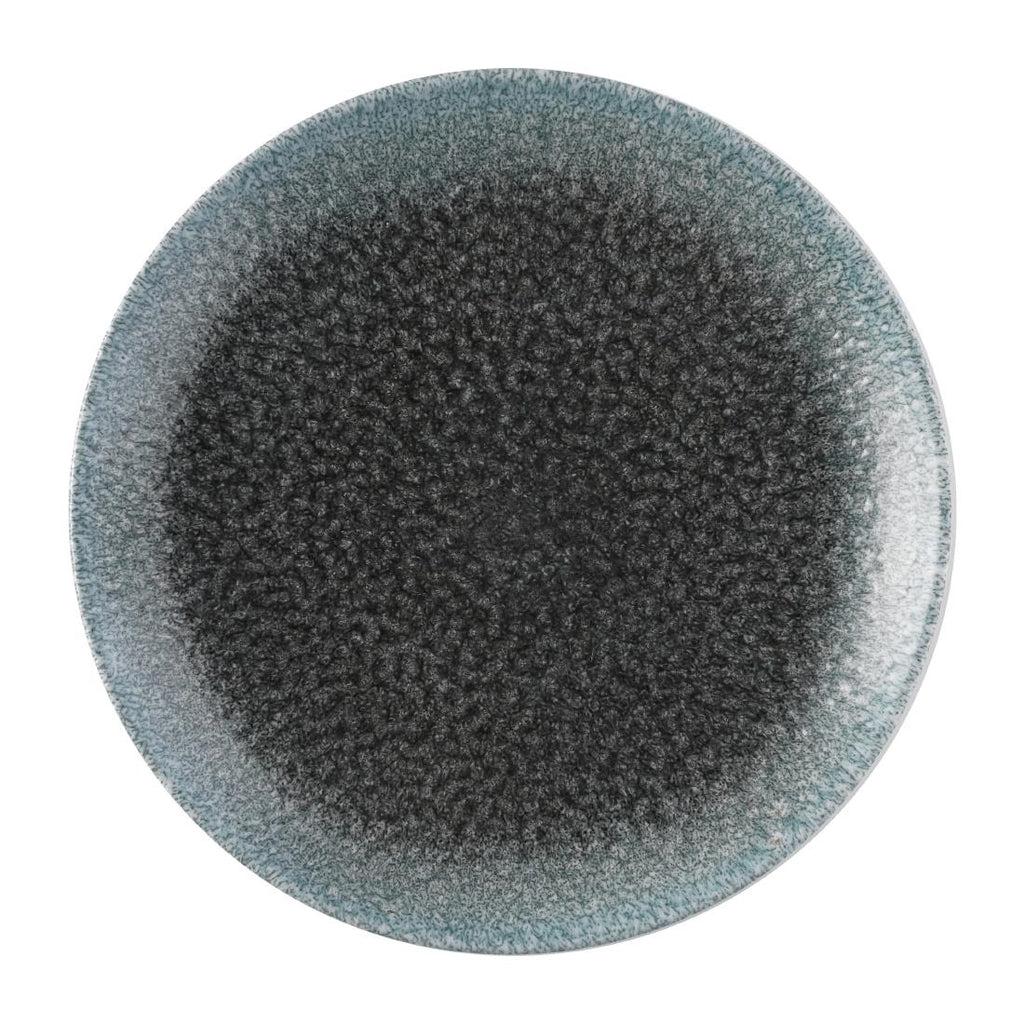Churchill Raku Duo Evolve Coupe Plate Topaz Quartz 219mm (Pack of 12) - FS926 Plates Churchill