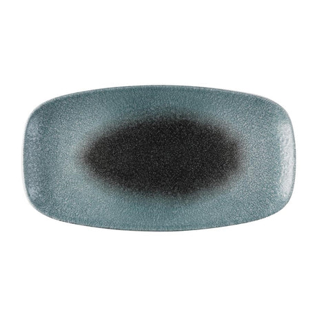Churchill Raku Duo Chefs Oblong Plate Topaz Quartz 348x189mm (Pack of 6) - FS931 Plates Churchill