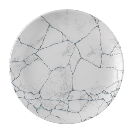 Churchill Studio Prints Kintsugi Pearl Evolve Coupe Plate Grey 219mm (Pack of 12) - FS939 Plates Churchill
