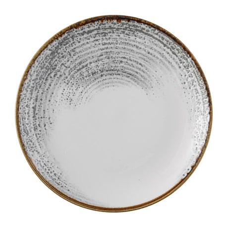 Churchill Studio Prints Homespun Accents Jasper Evolve Coupe Plate Grey 260mm (Pack of 12) - FS945 Plates Churchill