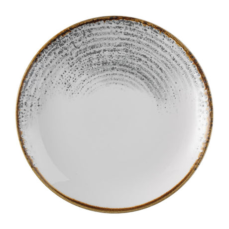 Churchill Studio Prints Homespun Accents Jasper Evolve Coupe Plate Grey 219mm (Pack of 12) - FS946 Plates Churchill