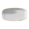 Churchill Studio Prints Homespun Accents Jasper Chefs Oblong Plate Grey 287x152mm (Pack of 12) - FS950 Plates Churchill