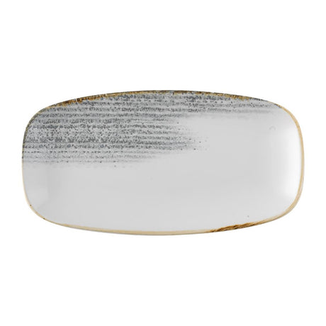 Churchill Studio Prints Homespun Accents Jasper Chefs Oblong Plate Grey 287x152mm (Pack of 12) - FS950 Plates Churchill