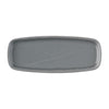 Churchill Emerge Seattle Grey Oblong Plates 254x77mm (Pack of 6) - FS958 Plates Churchill