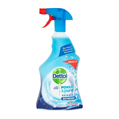 Dettol Power and Pure Advance Bathroom Cleaner Ready To Use 1Ltr - FT019  Dettol   