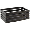 APS Superbox Coated Wooden Crate Black 555 x 350mm - FT151  APS   