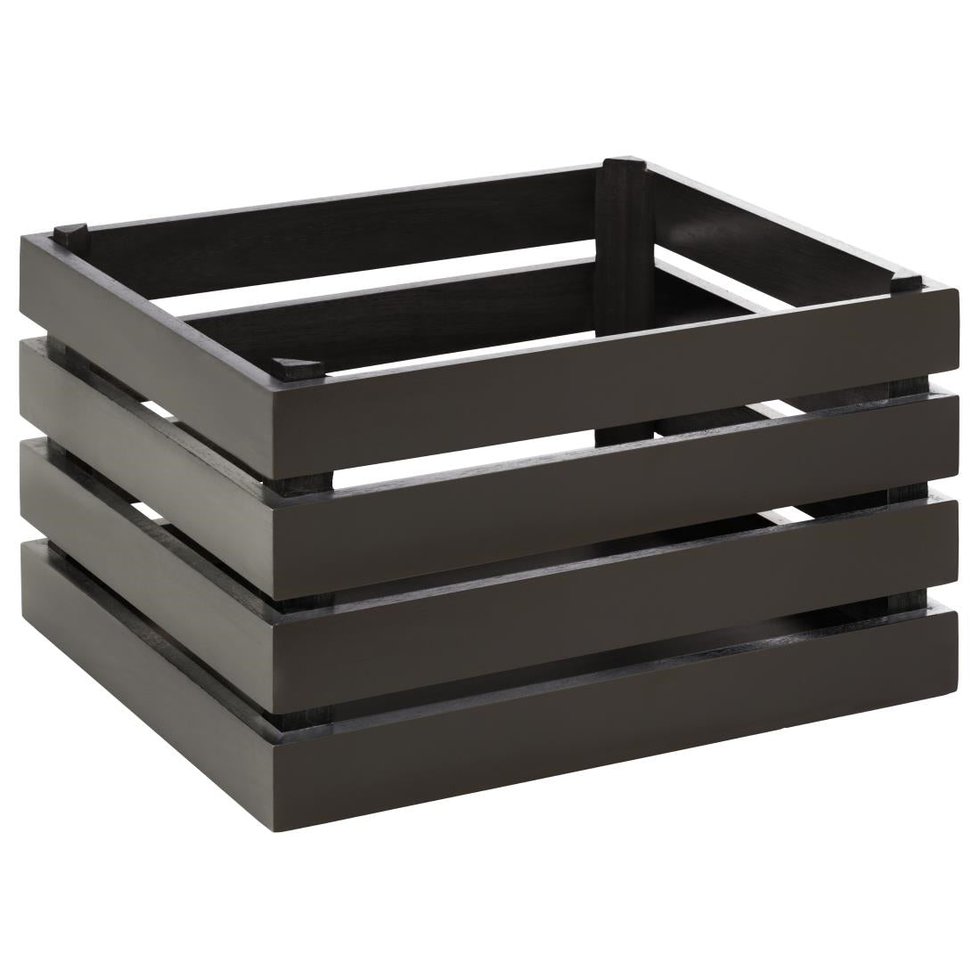 APS Superbox Coated Wooden Crate Black 350 x 290mm - FT152  APS   