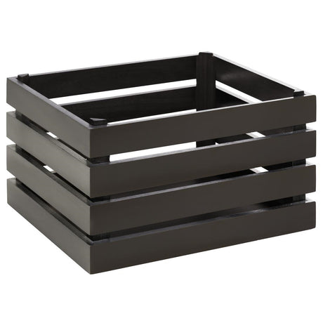 APS Superbox Coated Wooden Crate Black 350 x 290mm - FT152  APS   