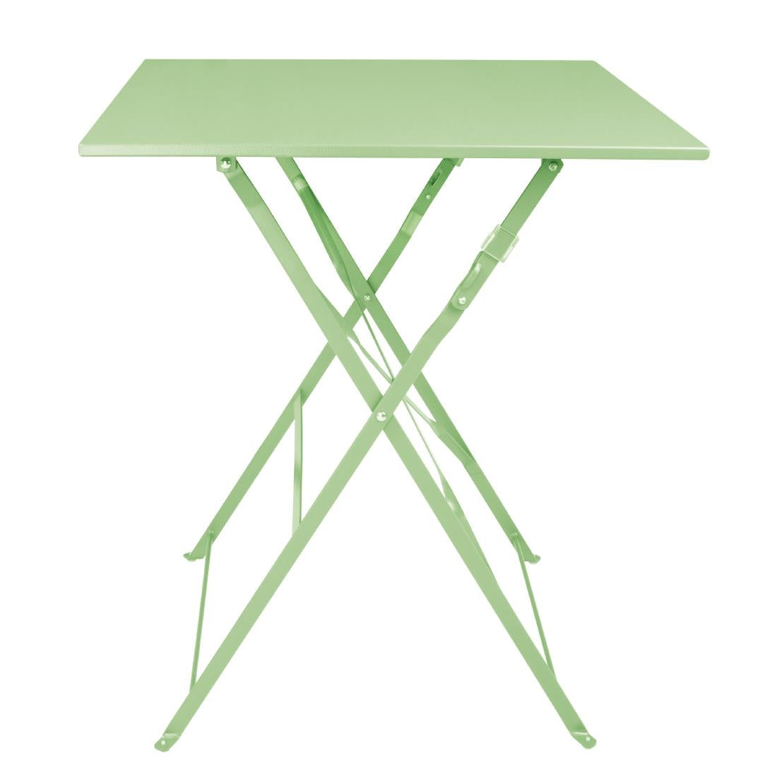 Bolero Perth Light Green Pavement Style Table Square 600mm - FT271  Bolero   