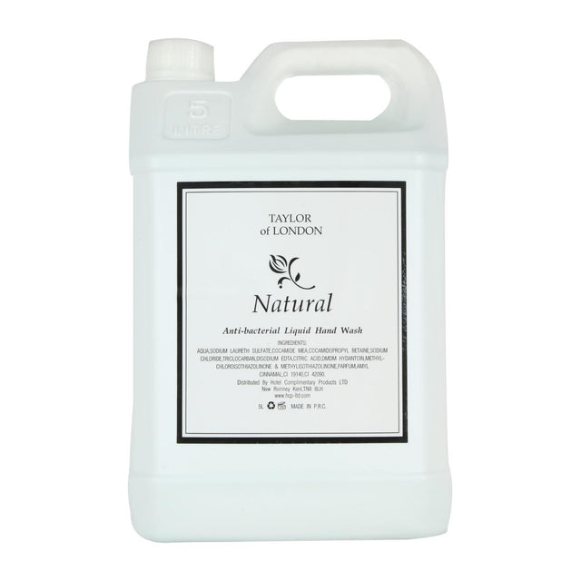 Hotel Complimentary Taylor of London Natural 5ltr Anti Bac Handwash (Pack of 2) - FT275  Taylor of London   