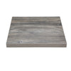 Bolero Pre-Drilled Square Melamine Table Top Ash Grey 700mm - FT291 Wood Effect Table Tops Bolero   