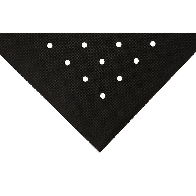 COBA Hygimat Anti-Fatigue Mat Black With Drainage Holes 0.6 x 0.9m - FT341  Coba   