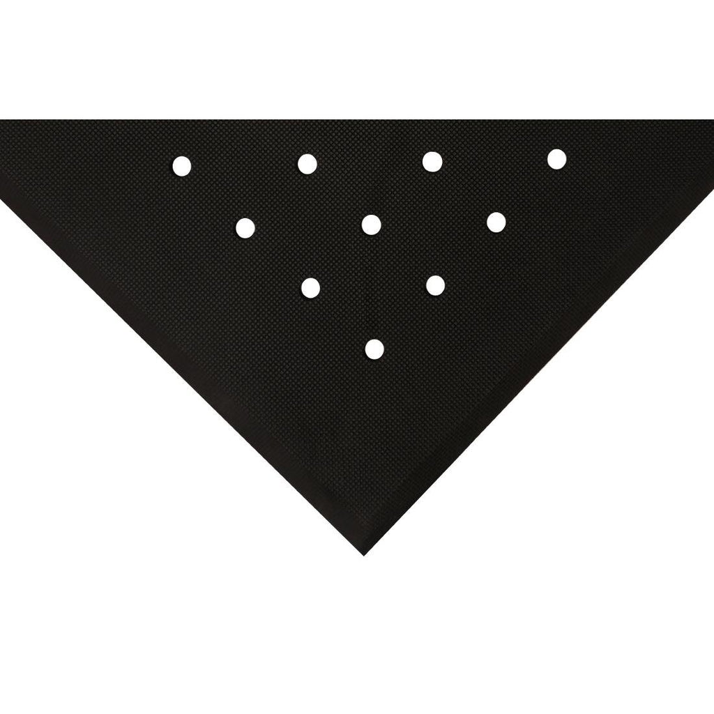 COBA Hygimat Anti-Fatigue Mat Black With Drainage Holes 0.9 x 1.5m - FT342  Coba   