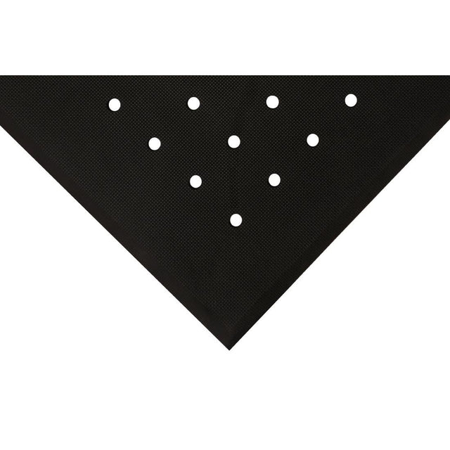 COBA Hygimat Anti-Fatigue Mat Black With Drainage Holes 0.9 x 1.5m - FT342  Coba   