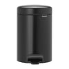Brabantia Newlcon Pedal Bin Matt Black 3Ltr - FT373  Brabantia   