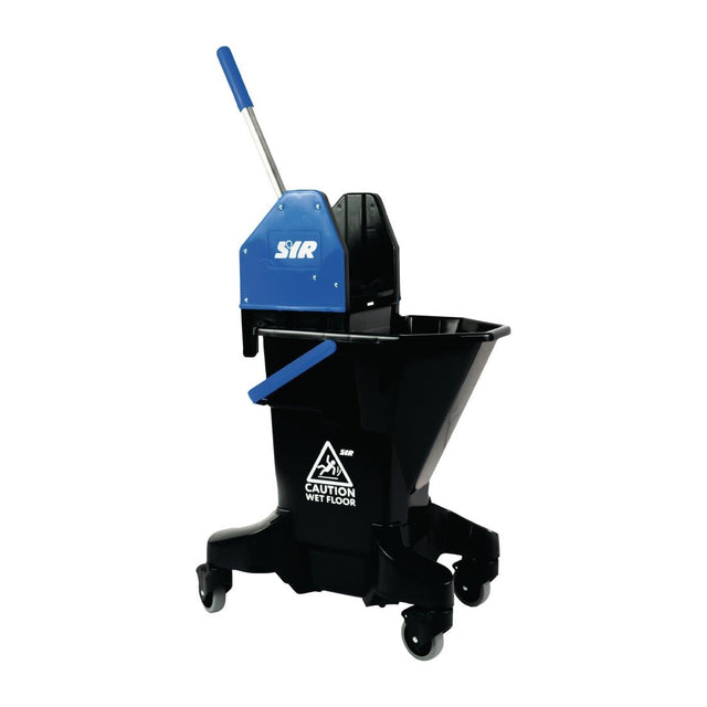 SYR Long Tall Sally Recycled Plastic Mop Bucket and Wringer 16Ltr Blue - FT393  Scot Young   
