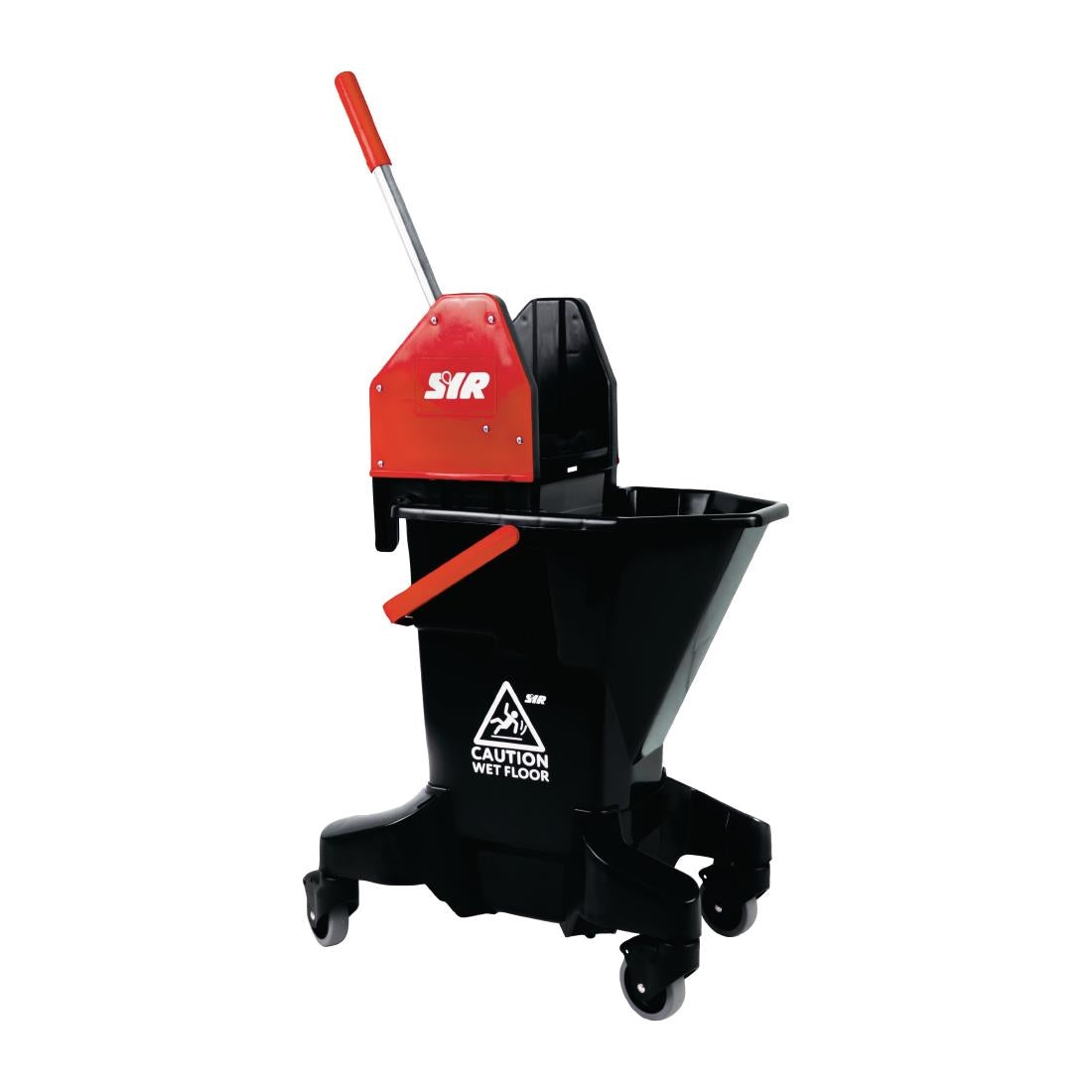 SYR Long Tall Sally Recycled Plastic Mop Bucket and Wringer 16Ltr Red - FT394  Scot Young   