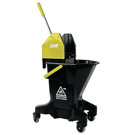 SYR Long Tall Sally Recycled Plastic Mop Bucket and Wringer 16Ltr Yellow - FT395  Scot Young   