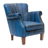 Lancaster Leather Chair Blue - FT444 Upholstered Dining Chairs Everyday   