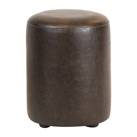 Cylinder Faux Leather Bar Stool Peat (Pack of 2) - FT451 Faux Leather Bar Stools Everyday   