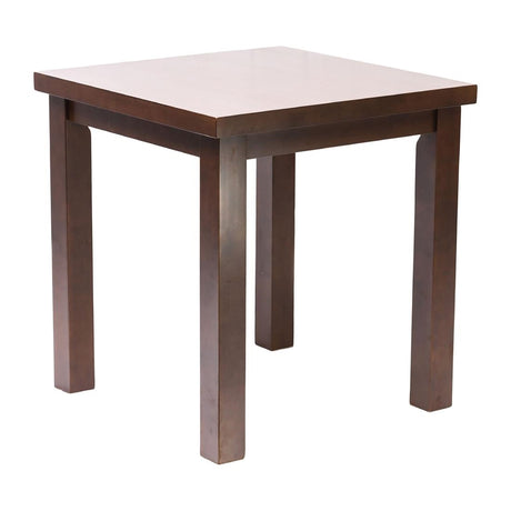 Kendal Square Dining Table Dark Wood 700x700mm - FT487 Wooden Tables Everyday   