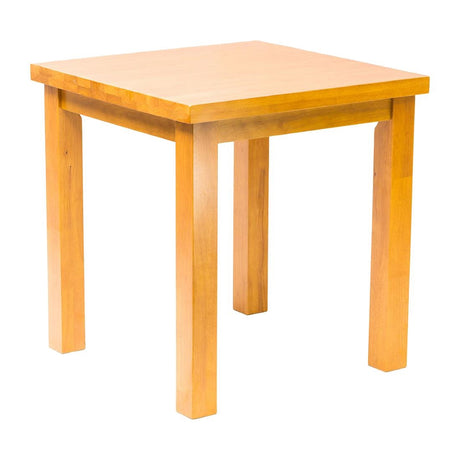 Kendal Square Dining Table Soft Oak 700x700mm - FT488 Wooden Tables Everyday   