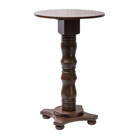 Islington Poseur Round Table Dark Wood 700mm - FT505 Wooden Tables Everyday   