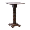 Islington Poseur Square Table Dark Wood 700x700mm - FT506 Wooden Tables Everyday   