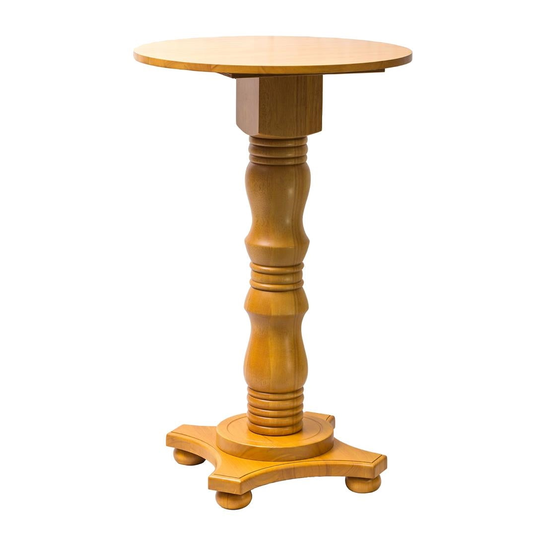 Islington Poseur Round Table Soft Oak 700mm - FT507 Wooden Tables Everyday   