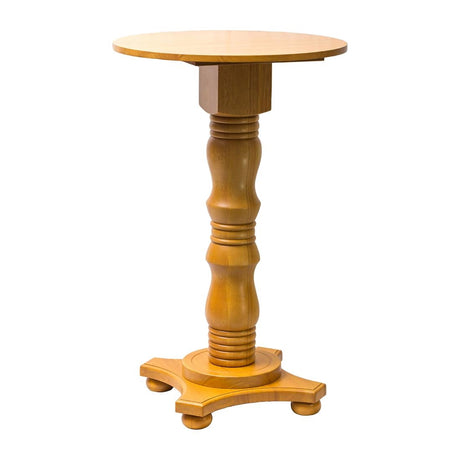 Islington Poseur Round Table Soft Oak 700mm - FT507 Wooden Tables Everyday   