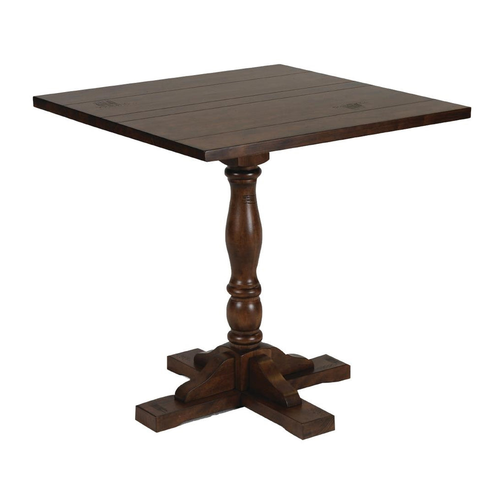Oxford Vintage Wood Pedestal Square Table 760x760 - FT510 Wooden Tables Everyday   