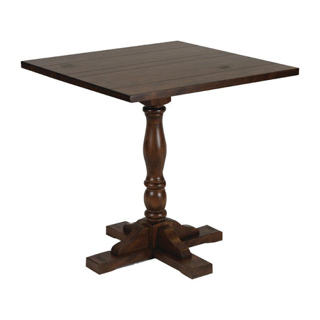 Oxford Vintage Wood Pedestal Square Table 760x760 - FT510 Wooden Tables Everyday   