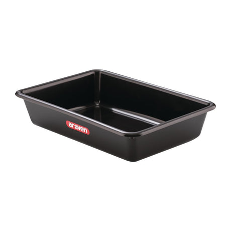 Araven Deep Food Tray Black 3Ltr - FT616  Araven   