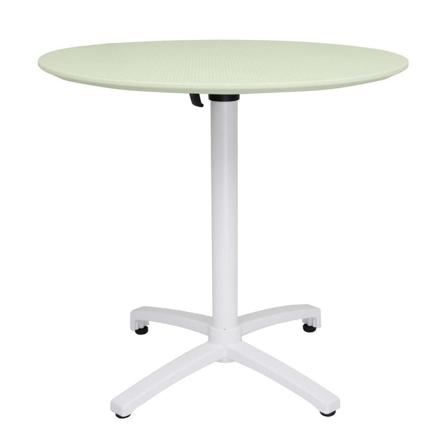 Bolero Folding Polypropylene Table 800mm Mint Green - FT623 Flip Top Tables Bolero   