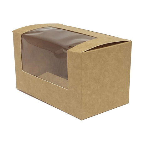 Fiesta Recyclable Bloomer Box with PET Window 70x125mm (Pack of 500) - FT652 Takeaway Food Containers Fiesta   