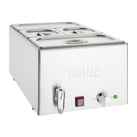 Buffalo Bain Marie with Tap and Pans - FT692 Bain Maries Buffalo