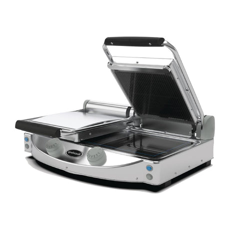 Spidocook Spidoglass Double Ribbed Upper Smooth Lower Contact Grill Manual - FT849 Contact Grills & Panini Makers Spidocook