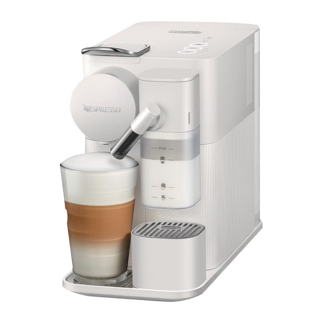 DeLonghi Nespresso Lattissima One Coffee Machine White - FT898  DeLonghi   