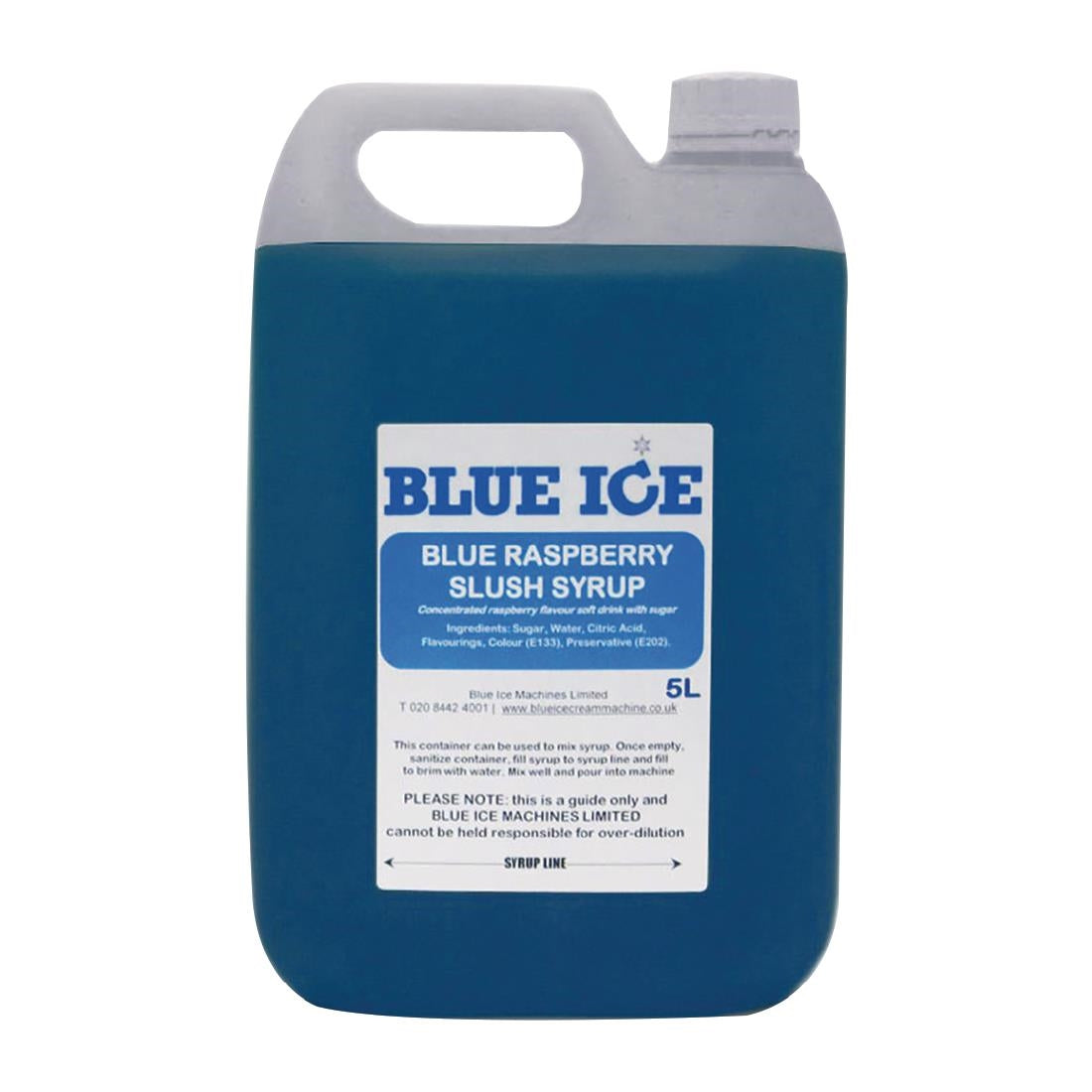 Blue Ice Slush Mix Blue Raspberry Flavour 5Ltr - FT967  Blue Ice   
