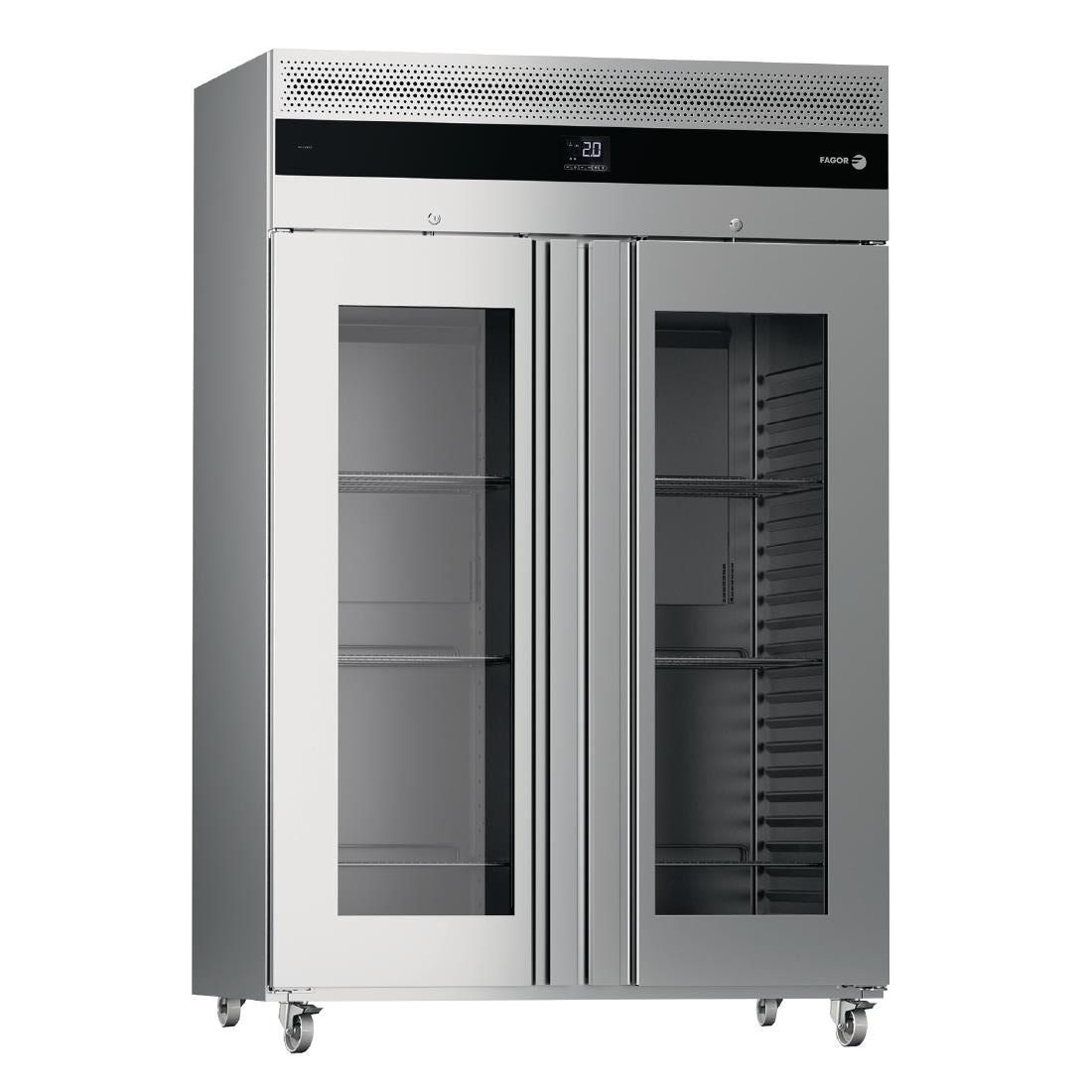 Fagor Advance Gastronorm Upright Cabinet Display Fridge 2 Door AUP-22G GD - FU006  Fagor   