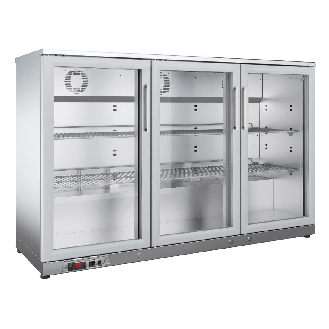 Fagor EERM Series Back Bar Cooler 3 Door Stainless Steel EERM-3 SS - FU032  Fagor   