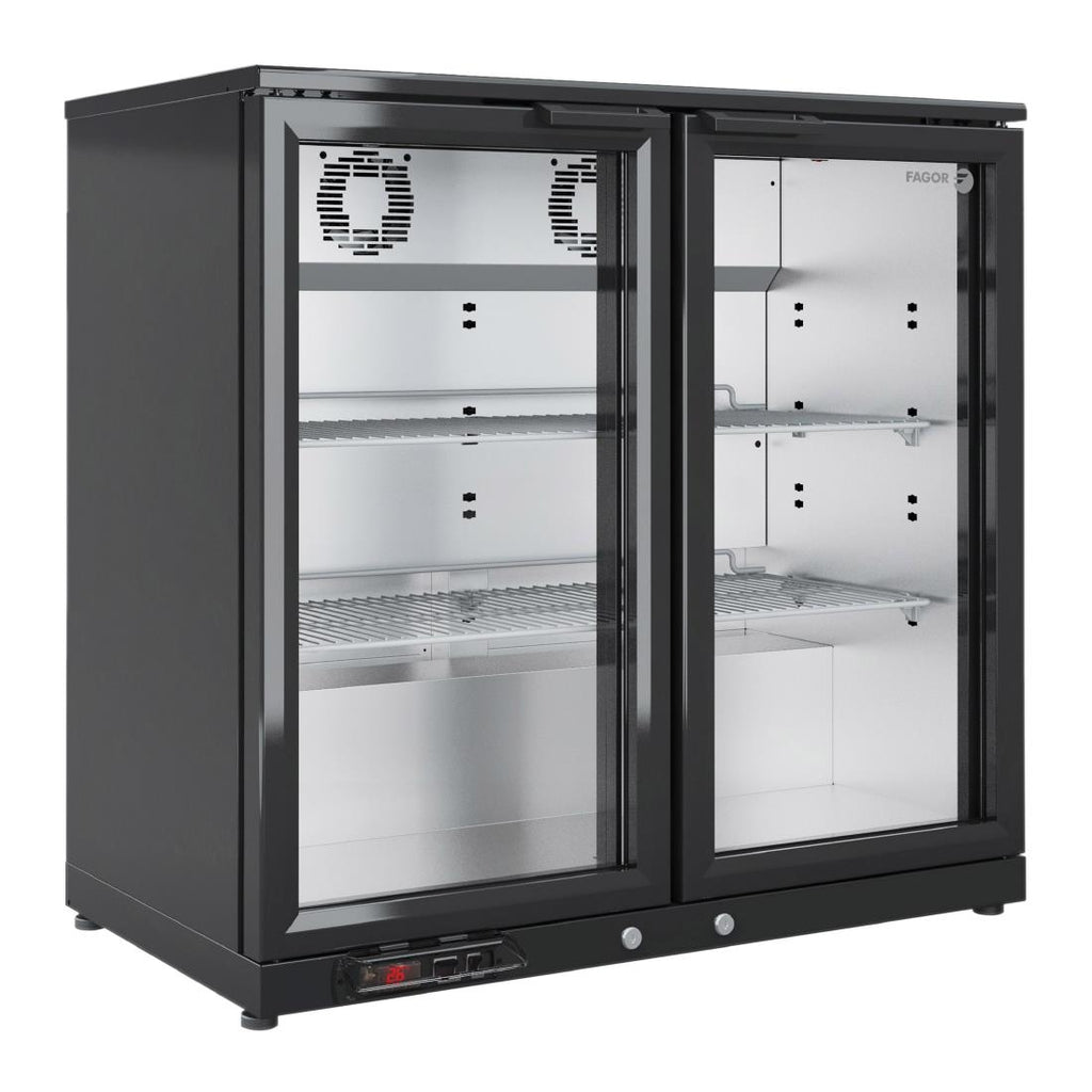 Fagor EERM Series Back Bar Cooler 2 Door Black EERM-2 - FU034  Fagor   