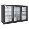 Fagor EERM Series Back Bar Cooler 3 Door Black EERM-3 - FU035  Fagor   