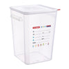 Araven Squared Transparent Polypropylene Container with Lid 22Ltr - FU106  Araven   