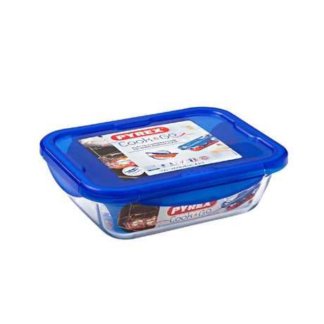 Pyrex Cook & Go Medium Rectangular Dish With Lid 1.7Ltr - FU132  Pyrex   
