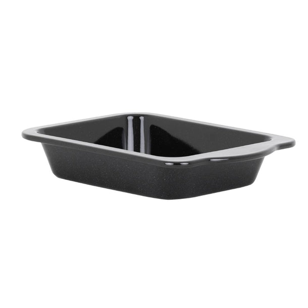 Wham Enamel Handled Roaster Black 220mm - FU140  Baker & Salt   